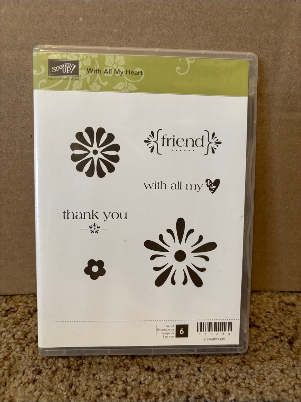 Stampin' Up! With All My Heart Clear Stamp Set